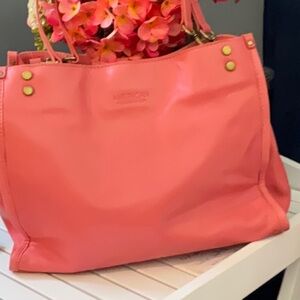 American Leather Co Lennox Triple Compartment EUC